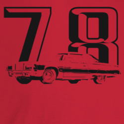 1978 New Yorker Three Quarter Angle View With Year Light Color T Shirt