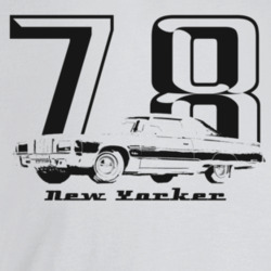 1978 New Yorker Three Quarter Angle View With Year And Model Name Ligh