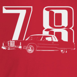 1978 New Yorker Three Quarter Angle View With Year Dark Color T Shirt