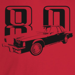 1980 New Yorker Three Quarter Angle View With Year Light Color T Shirt