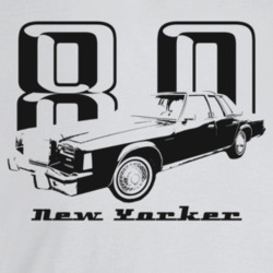1980 New Yorker Three Quarter Angle View With Year And Model Name Ligh