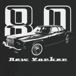 1980 New Yorker Three Quarter Angle View With Year And Model Name Dark