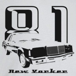 1981 New Yorker Three Quarter Angle View With Year And Model Name Ligh