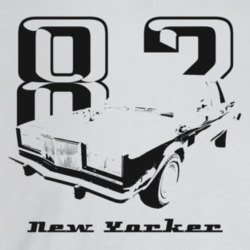1982 New Yorker Three Quarter Angle View With Year And Model Name Ligh
