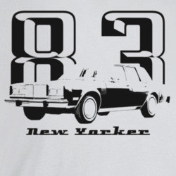 1983 New Yorker Three Quarter Angle View With Year And Model Name Ligh