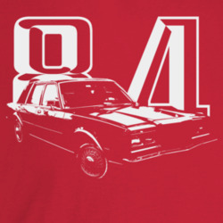 1984 New Yorker Three Quarter Angle View With Year Dark Color T Shirt