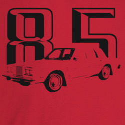 1985 New Yorker Three Quarter Angle View With Year Light Color T Shirt
