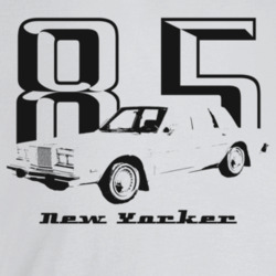 1985 New Yorker Three Quarter Angle View With Year And Model Name Ligh