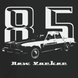 1985 New Yorker Three Quarter Angle View With Year And Model Name Dark
