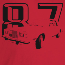 1987 New Yorker Three Quarter Angle View With Year Light Color T Shirt