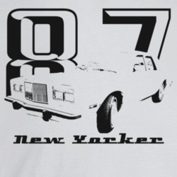 1987 New Yorker Three Quarter Angle View With Year And Model Name Ligh