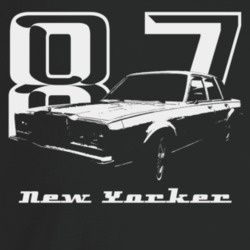 1987 New Yorker Three Quarter Angle View With Year And Model Name Dark