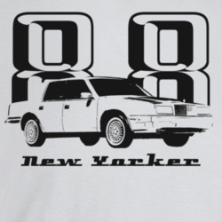 1988 New Yorker Three Quarter Angle View With Year And Model Name Ligh