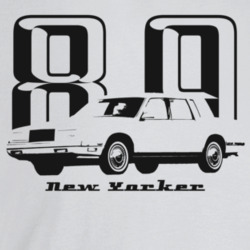 1989 New Yorker Three Quarter Angle View With Year And Model Name T Shirt