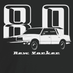 1989 New Yorker Three Quarter Angle View With Year And Model Name T Shirt