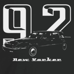 1992 New Yorker Three Quarter Angle View With Year And Model Name T Shirt