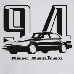 1994 New Yorker Three Quarter Angle View With Year And Model Name T Shirt