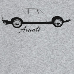 1963 Avanti Side Angle View With Model Name T Shirt