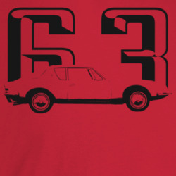 1963 Avanti Side Angle View With Year T Shirt