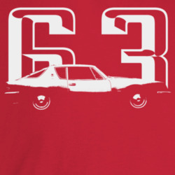 1963 Avanti Side Angle View With Year T Shirt