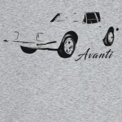 1964 Avanti Three Quarter Angle View With Model Name T Shirt