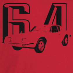 1964 Avanti Three Quarter Angle View With Year T Shirt