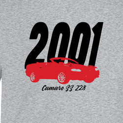2001 Camaro SS Z28 Side View T Shirt