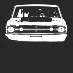 1968 Dodge Dart Hood Scoop Grill View Dark T Shirt