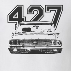 1963  GALAXIE Faded Look Grill View Black Graphic With Engine Size Lig