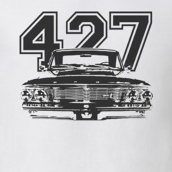 1964  GALAXIE Faded Look Grill View Black Graphic With Engine Size Lig