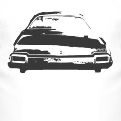 1971 OLDSMOBILE 442 Faded Look Rear View Black Graphic Light T Shirt