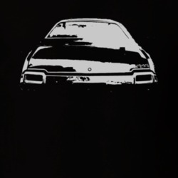 1971 OLDSMOBILE 442 Faded Look Rear View White Graphic Dark T Shirt