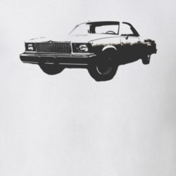 1978 GMC CABALLERO Faded Look Side View Black Graphic Light T Shirt