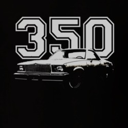 1978 GMC CABALLERO Faded Look Side View Black Graphic With Year White 