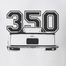 1978 GMC CABALLERO Rear View Black Graphic With Engine Size Light T Sh