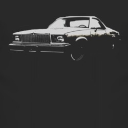 1978 GMC CABALLERO Side View White Graphic Dark T Shirt