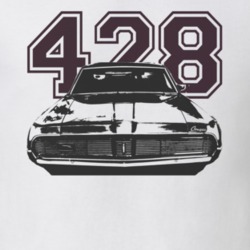 1969 MERCURY COUGAR ELIMINATOR Faded Look Grill View Black Graphic Wit