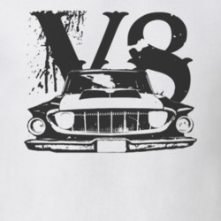 1962 DODGE POLARA Faded Look Grill View Black Graphic WIth V8 Light T 