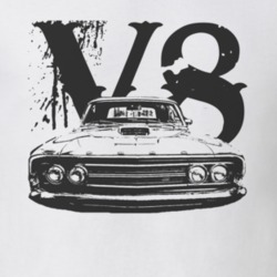1969  TORINO GT Grill View With V8 Faded Look Black Graphic Light T Sh