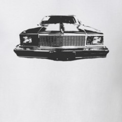 1978 Chevrolet Malibu Faded Look Grill View Black Graphic Light T Shir