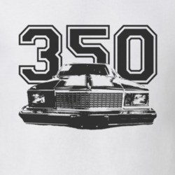 1978 Chevrolet Malibu Faded Look Grill View Black Graphic With Engine 