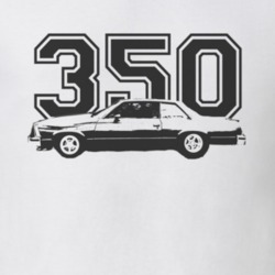 1978 Chevy Malibu Faded Look Side View Black Graphic With Engine Size 