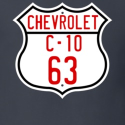 1963 Chevy C-10 Highway Route Sign T Shirt
