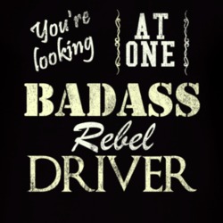 You Are Looking At One Badass Amc Rebel Driver Distressed Look Dark T 