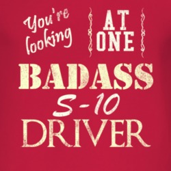 You Are Looking At One Badass Chevy S-10 Driver Distressed Look Dark T