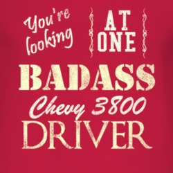 You Are Looking At One Badass Chevy 3800 Driver Distressed Look Dark T