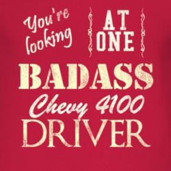You Are Looking At One Badass Chevy 4100 Driver Distressed Look Dark T