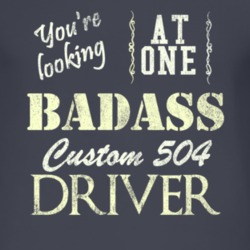 You Are Looking At One Badass Custom 504 Driver Distressed Look Dark T