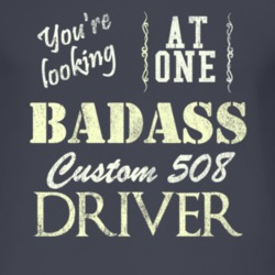 You Are Looking At One Badass Custom 508 Driver Distressed Look Dark T