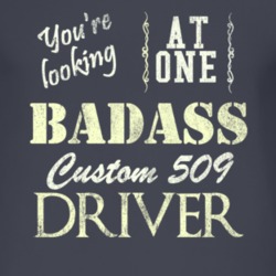 You Are Looking At One Badass Custom 509 Driver Distressed Look Dark T
